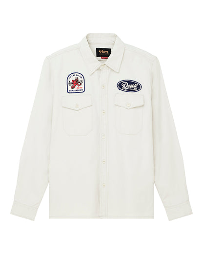 Deus Ex Machina Nomad Shirt Dirty White – vue à plat