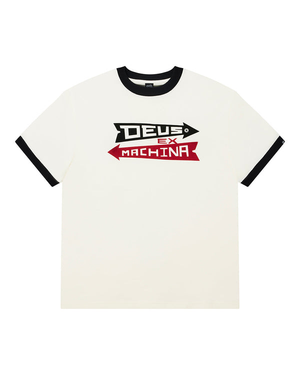 Deus Ex Machina - T-shirts - Arrows ringer white tee