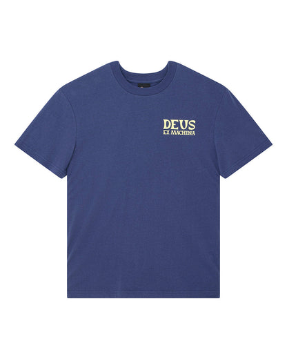 Deus Ex Machina Chinook Tee Mechanic Blue – vue à plat