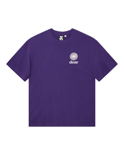Deus Ex Machina Strata Tee Violet Indigo – vue à plat