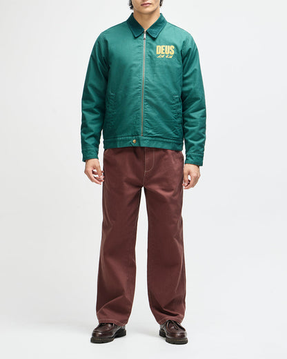Veste Cutaway vert Deus Ex Machina, coton whipcord brodé – vue 5