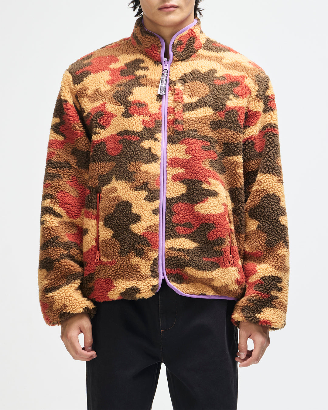 Polaire réversible Owen Deus Ex Machina, sherpa camo et noir – vue 1