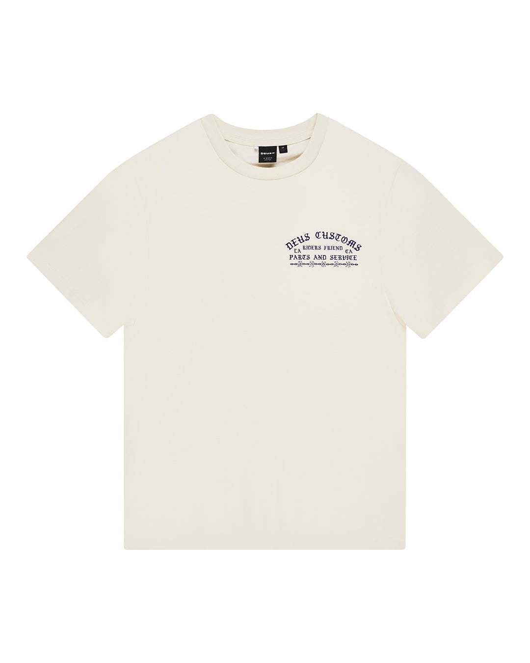Deus Ex Machina Unchained Tee Vintage White – vue à plat
