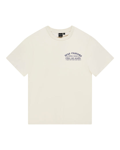 Deus Ex Machina Unchained Tee Vintage White – vue à plat