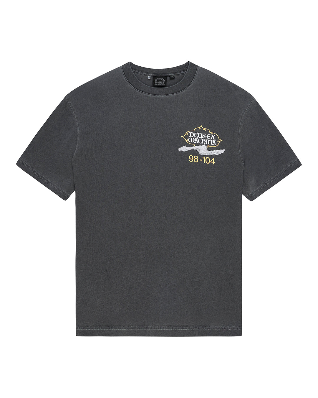 Deus Ex Machina Easy Peacey Tee Anthracite Grey – vue à plat