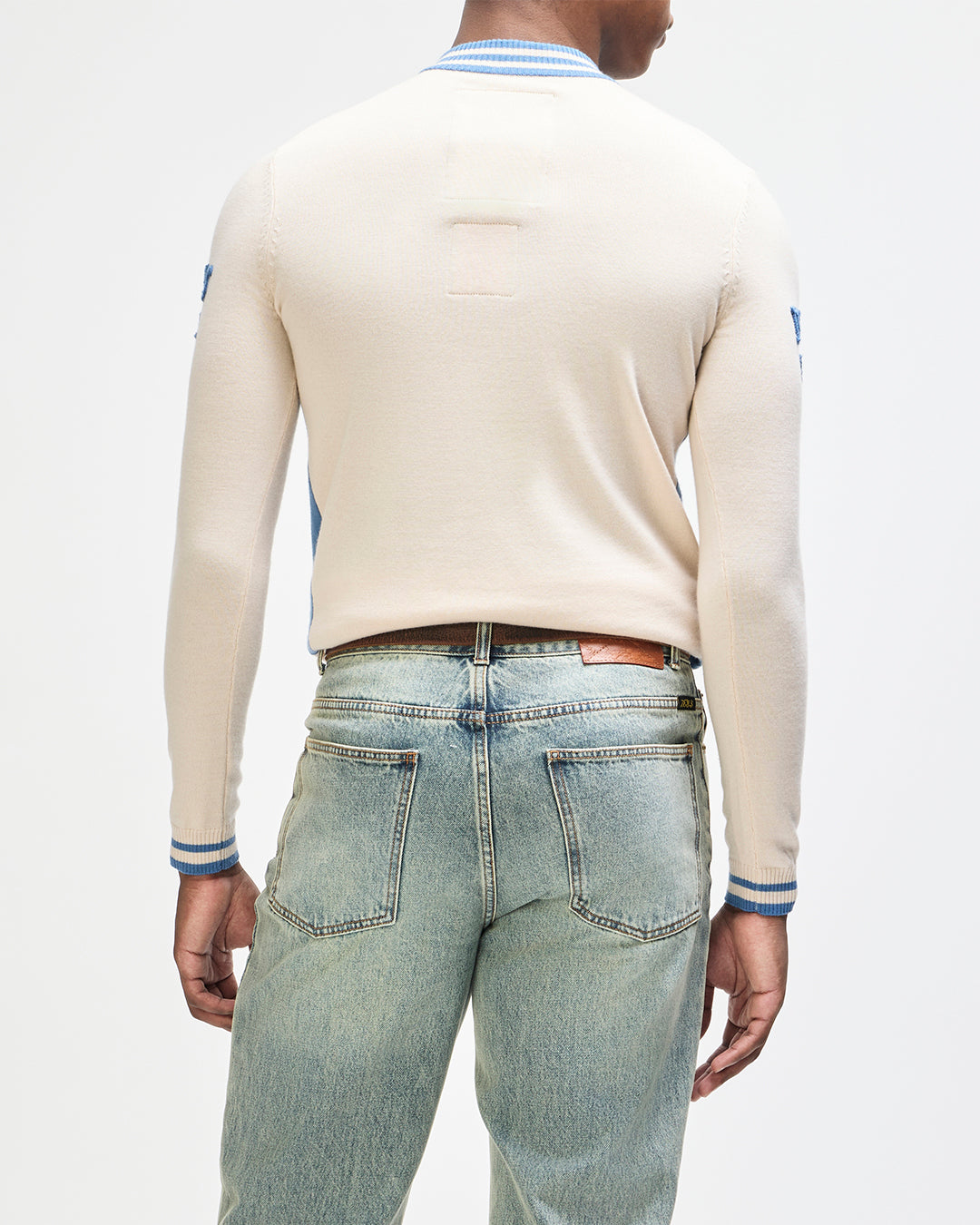 Maillot manches longues Henzen blanc Deus Ex Machina, maille mérinos – vue 2