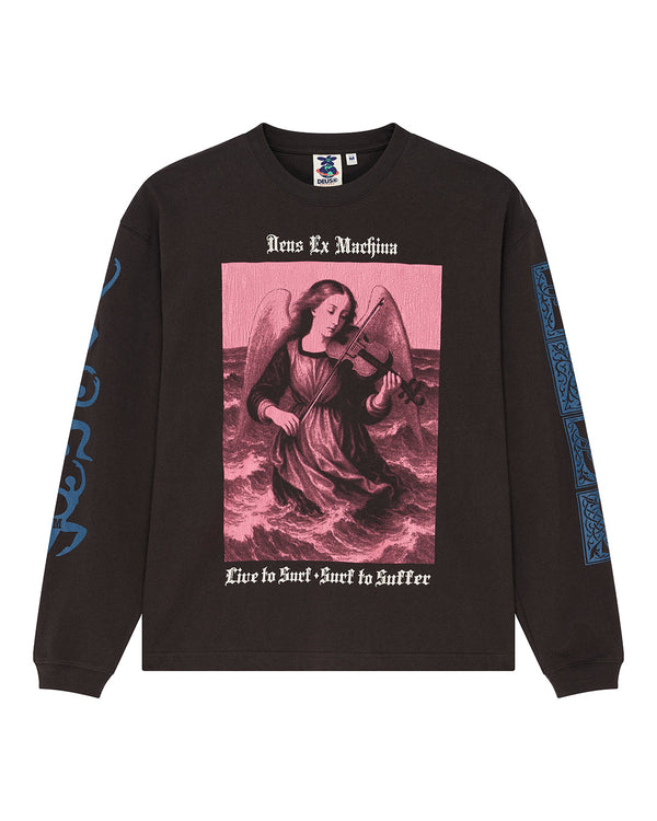 Deus ex machina - T-shirts manches longues - Swell maps OS LS tee gris