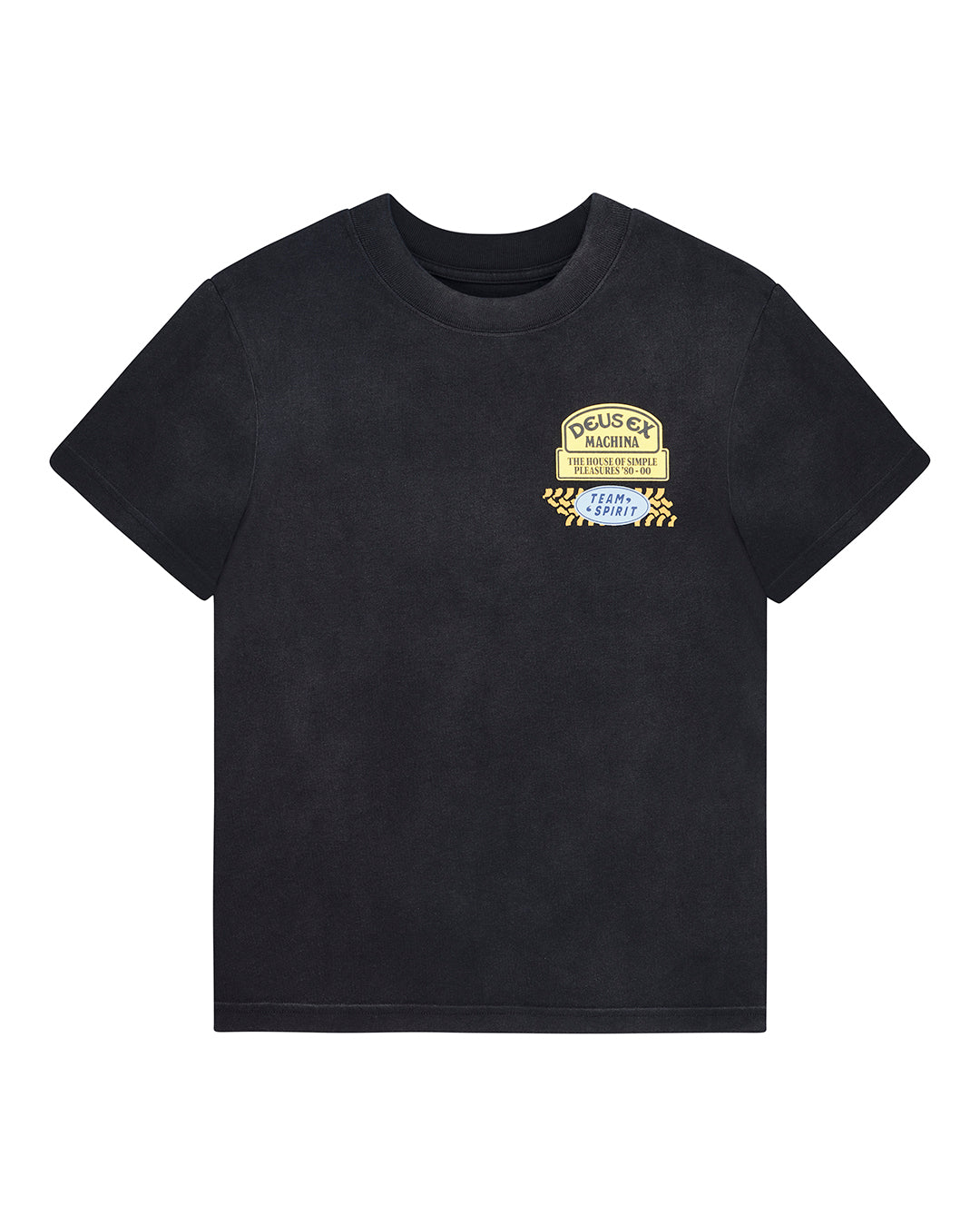 Deus Ex Machina Daphne Tee Anthracite Grey – vue à plat