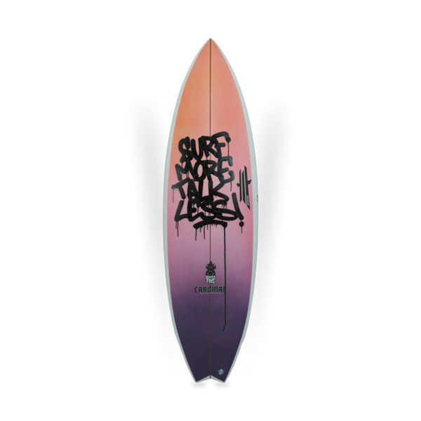 Cardinal surfboards - Monster fins twinzer swallow - 6'0" x 20 1/4" x 2 1/2" - 32.4