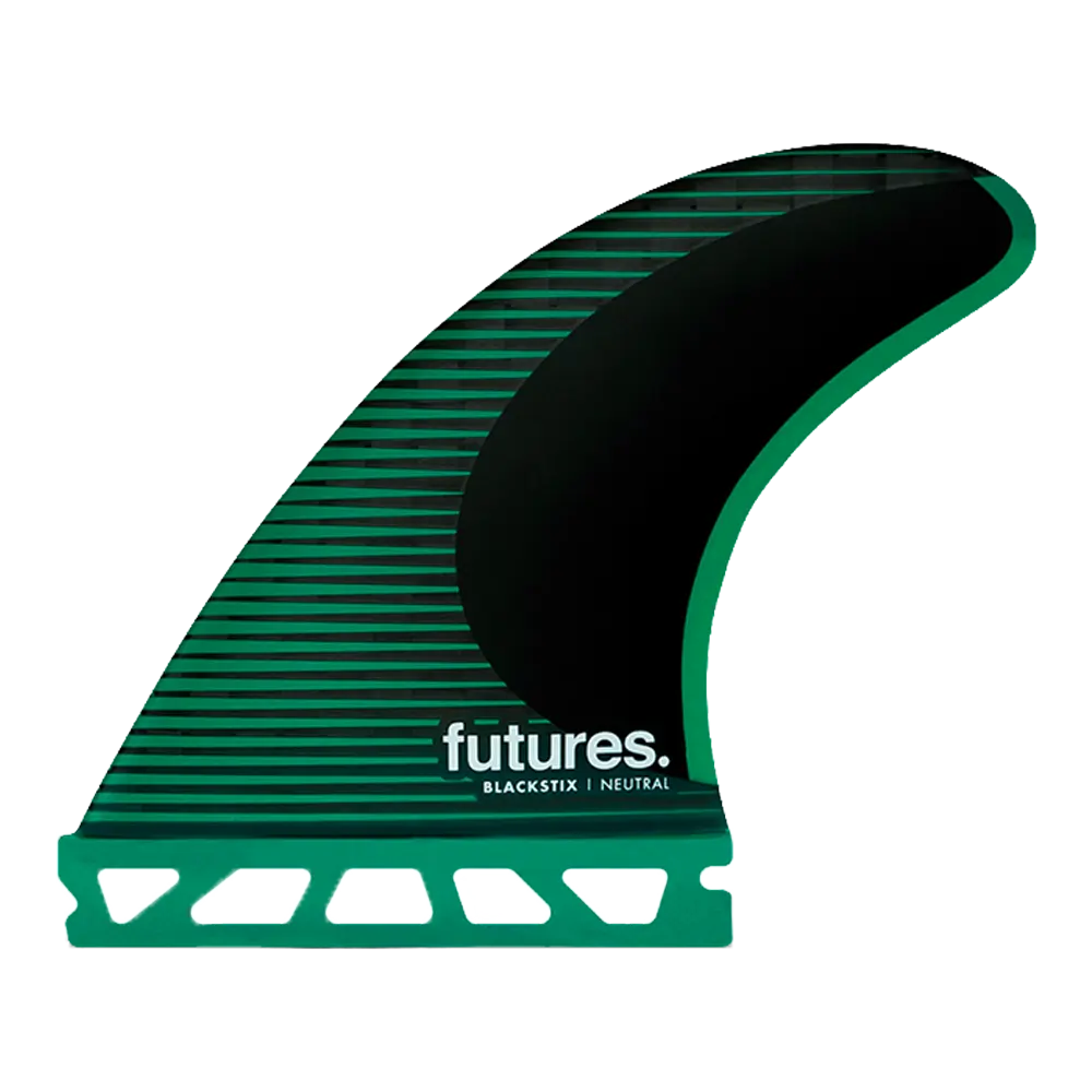 Dérives Thruster - F6 Blackstix neutral all-round green Futures Fins