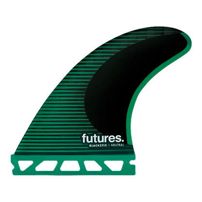 Dérives Thruster - F6 Blackstix neutral all-round green Futures Fins