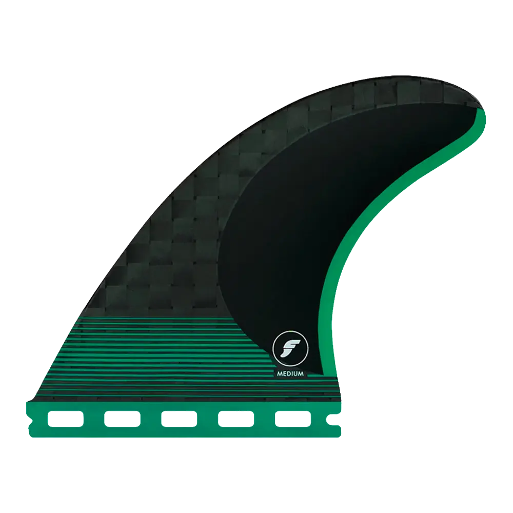 Dérives Thruster - F6 Blackstix neutral all-round green Futures Fins