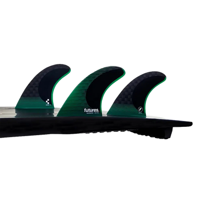 Dérives Thruster - F6 Blackstix neutral all-round green Futures Fins