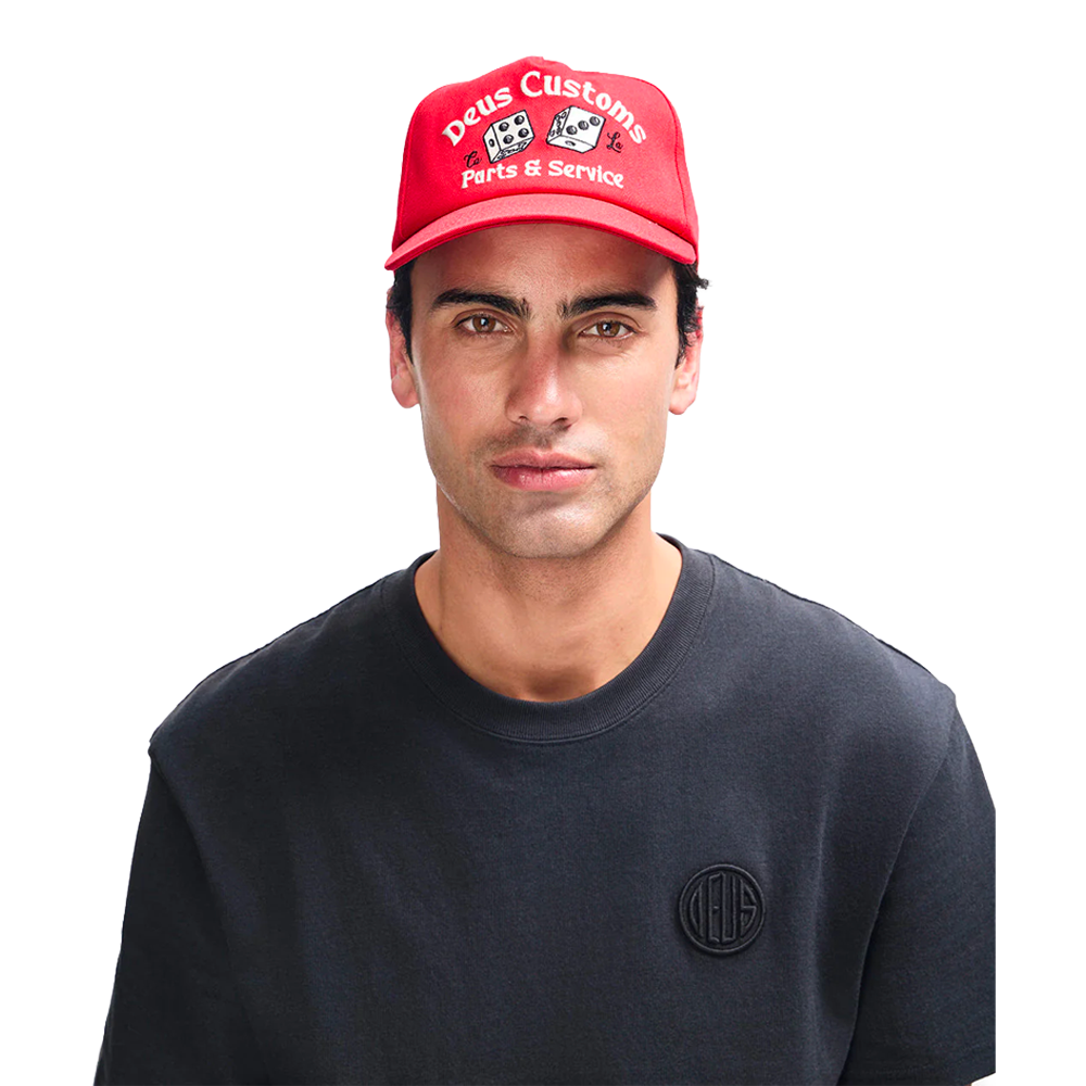 Deus Ex Machina - Casquettes - Knucklebones cap rouge Deus Ex Machina