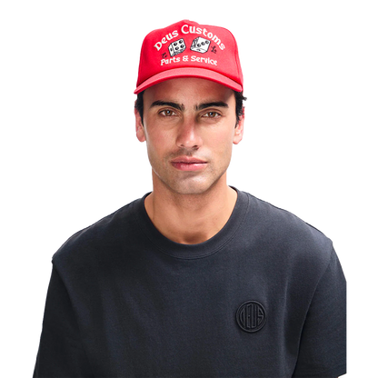 Deus Ex Machina - Casquettes - Knucklebones cap rouge Deus Ex Machina