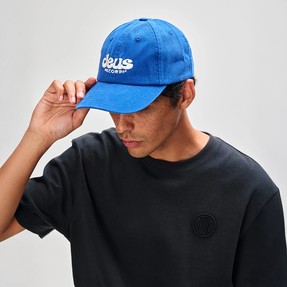 Deus Ex Machina - Casquettes - Smile dad cap bleu Deus Ex Machina