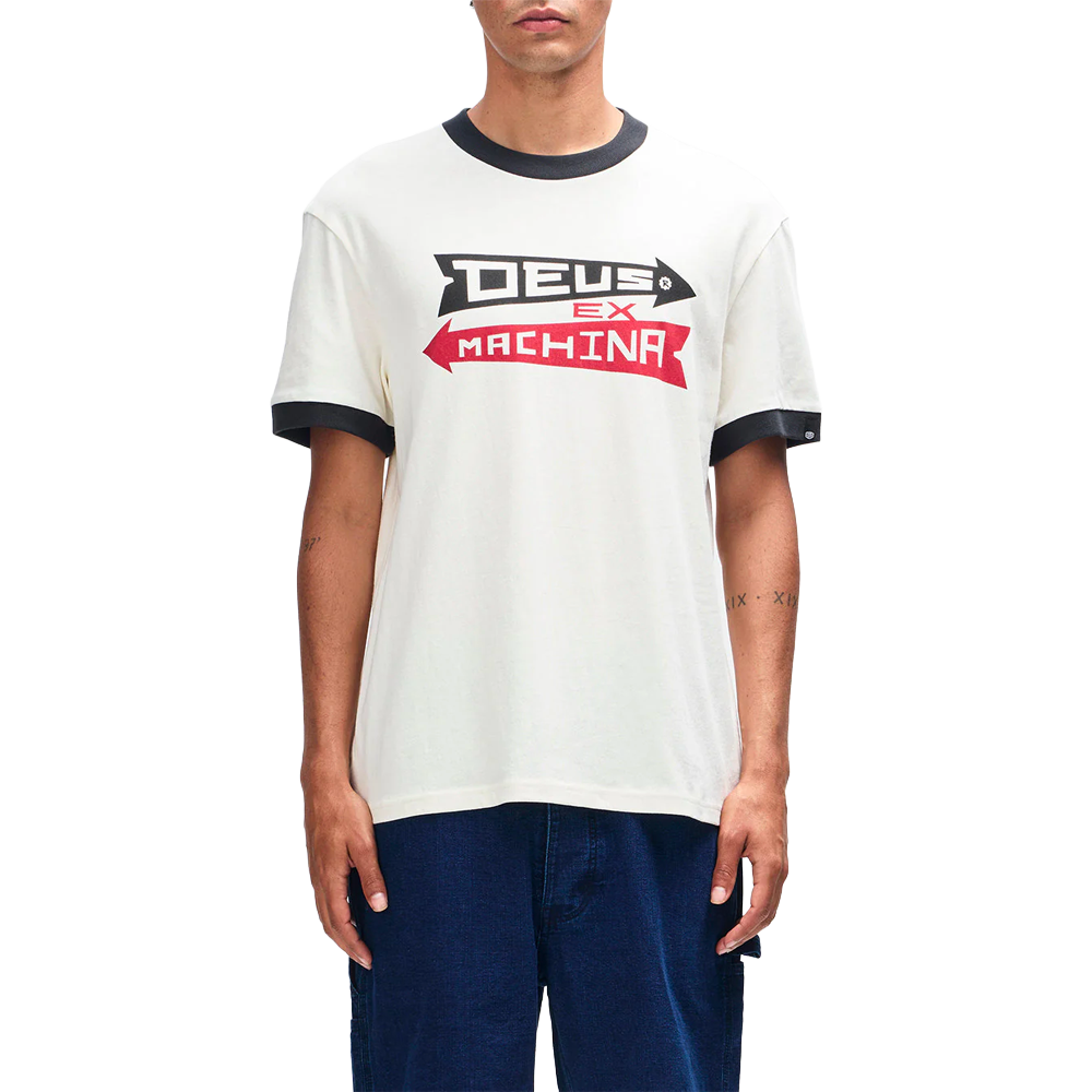 Deus Ex Machina - T-shirts - Arrows ringer tee blanc Deus Ex Machina