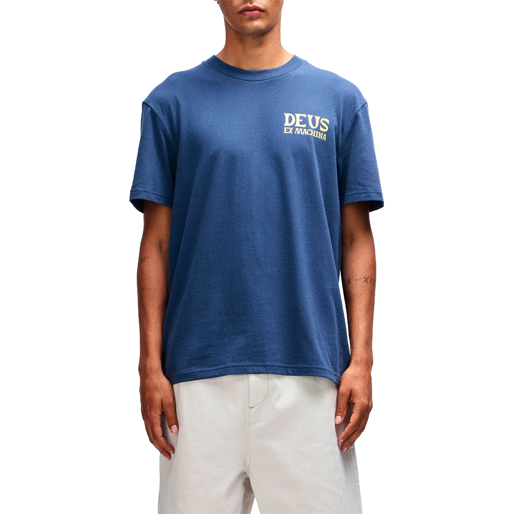 Deus Ex Machina - T-shirts - Chinook tee bleu Deus Ex Machina