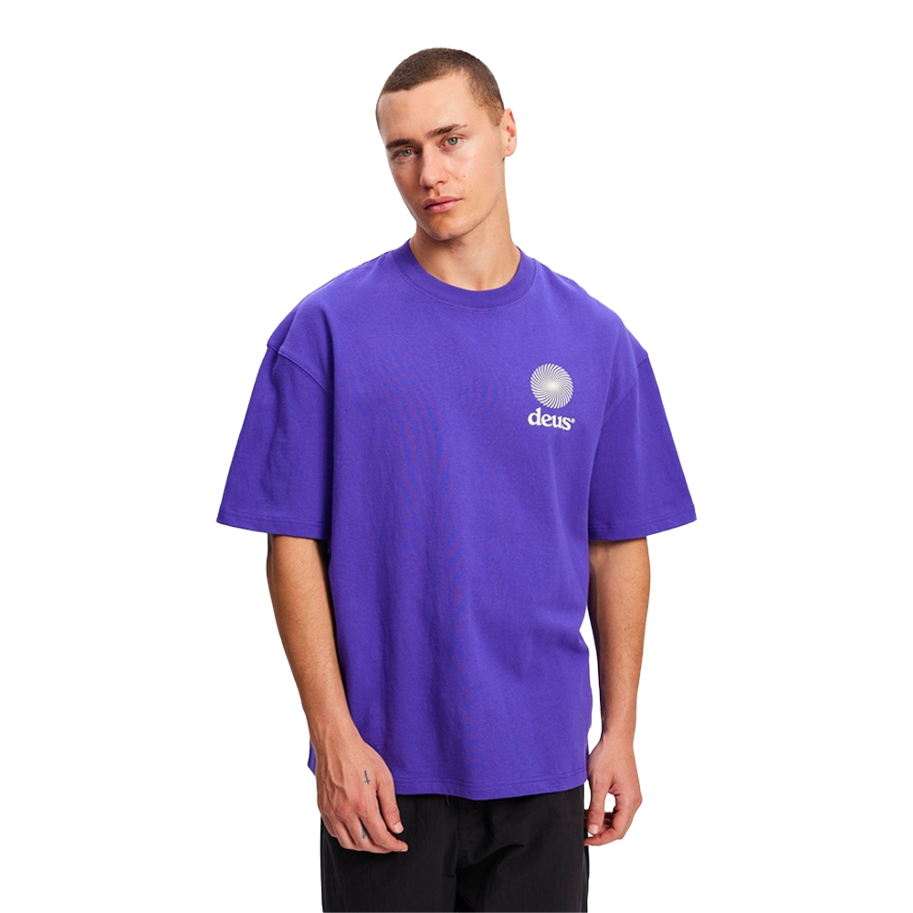 Deus Ex Machina - T-shirts - Strata tee violet Deus Ex Machina