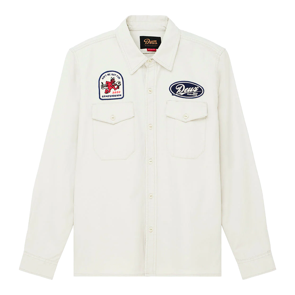 Deus Ex Machina - Vestes - Nomad shirt blanc Deus Ex Machina