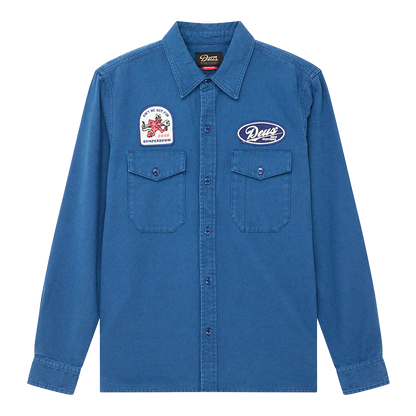 Deus Ex Machina - Vestes - Nomad shirt bleu Deus Ex Machina