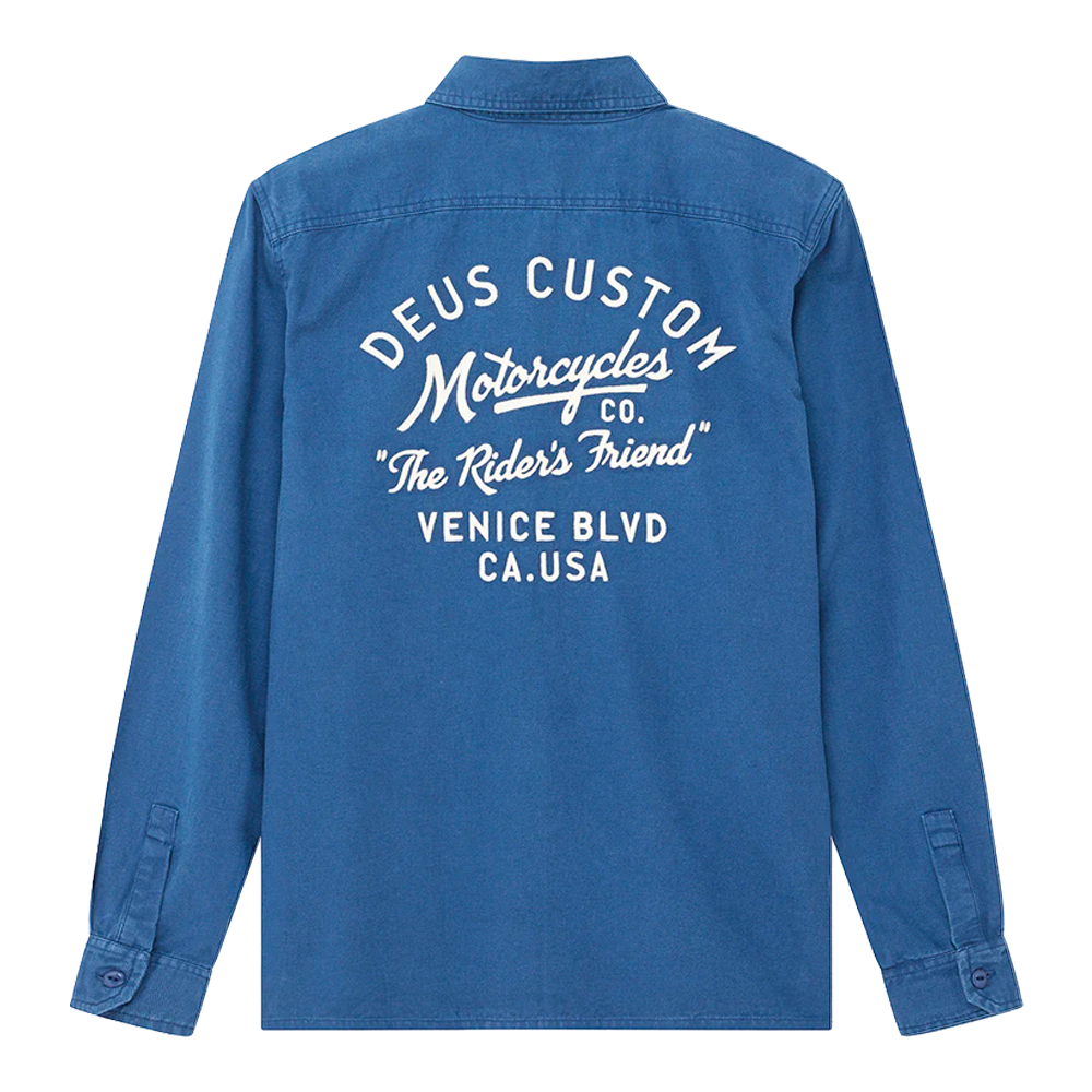 Deus Ex Machina - Vestes - Nomad shirt bleu Deus Ex Machina