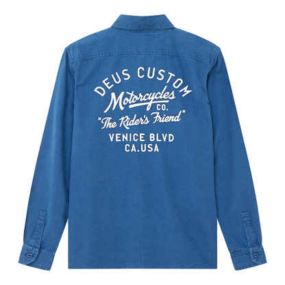 Deus Ex Machina - Vestes - Nomad shirt bleu Deus Ex Machina