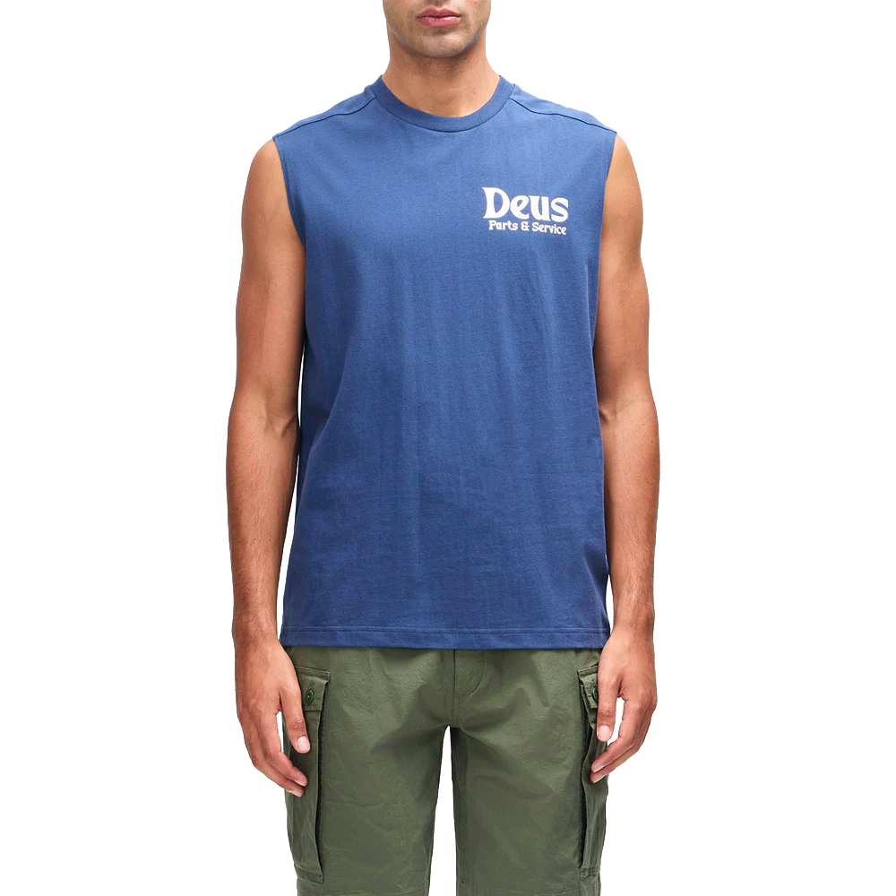 Deus ex machina - Débardeur - Knucklebones muscle bleu Deus ex machina