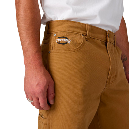 Dickies - Pantalon homme - Thrasher X Dickies marron