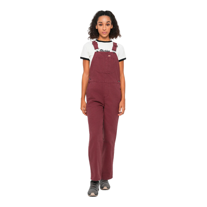 Dickies - salopette femme - Loose canvas andorra rouge