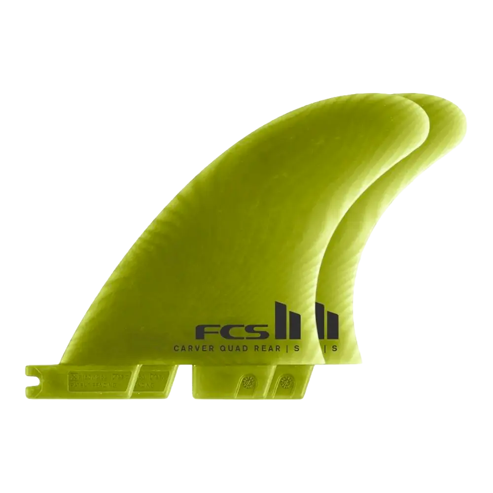 FCS II - Ailerons Quad - Carver rear retail Neo glass eco vert Surf Hardware International
