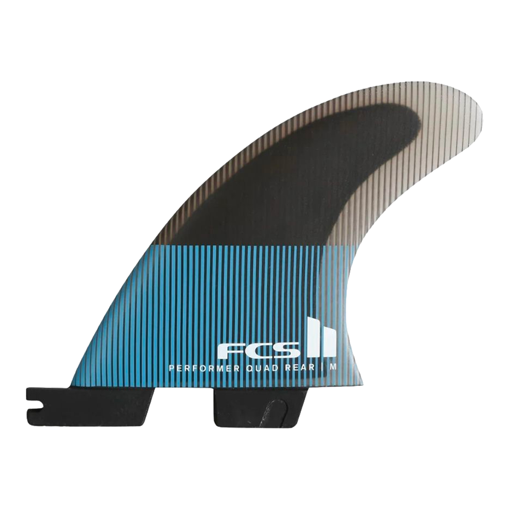 FCS II - Ailerons Quad - Performer rear retail Performance Core bleu Surf Hardware International