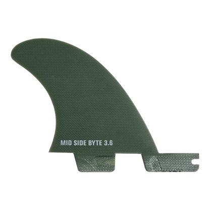 FCS II - Ailerons Side Bytes - FCS II Mid Side Byte PG Fibre de verre blanc Surf Hardware International