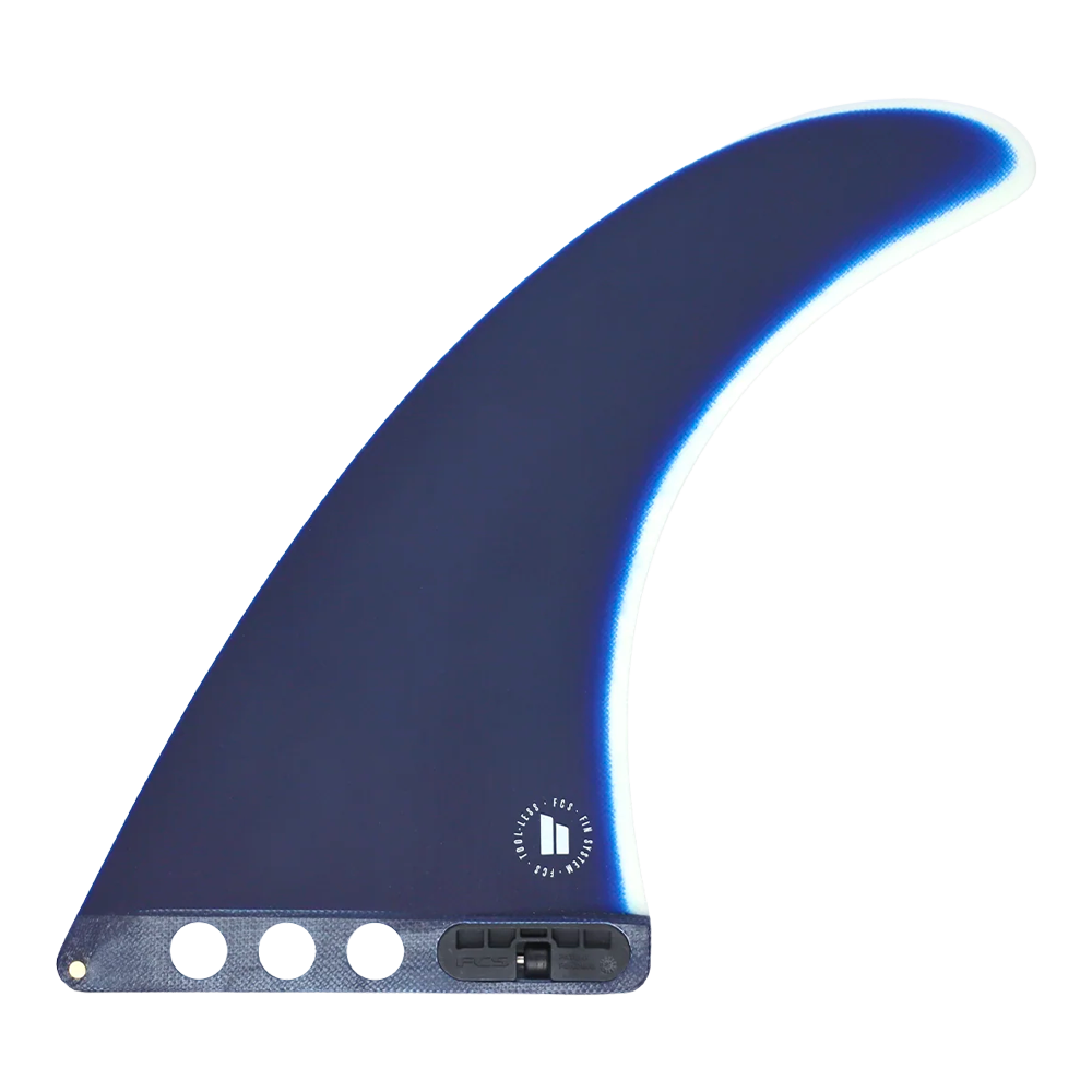 FCS II - Ailerons Single - Connect Fibre de verre 8" Cali blue Surf Hardware International