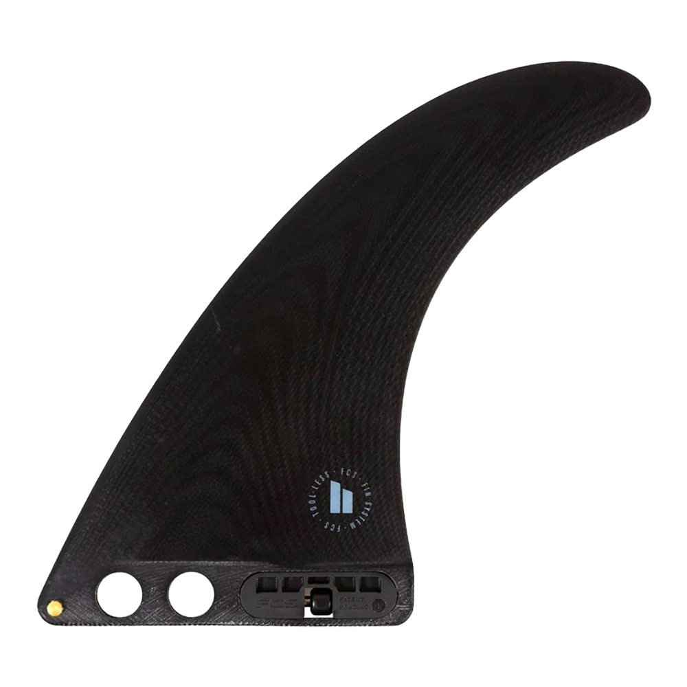FCS II - Ailerons Single - FCS II Connect PG Fibre de verre 7 noir Surf Hardware International