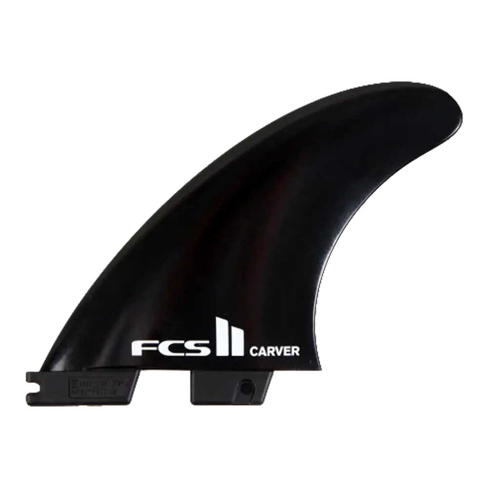 FCS II - Ailerons Thrusters - Carver Fibre de verre flex noir Surf Hardware International