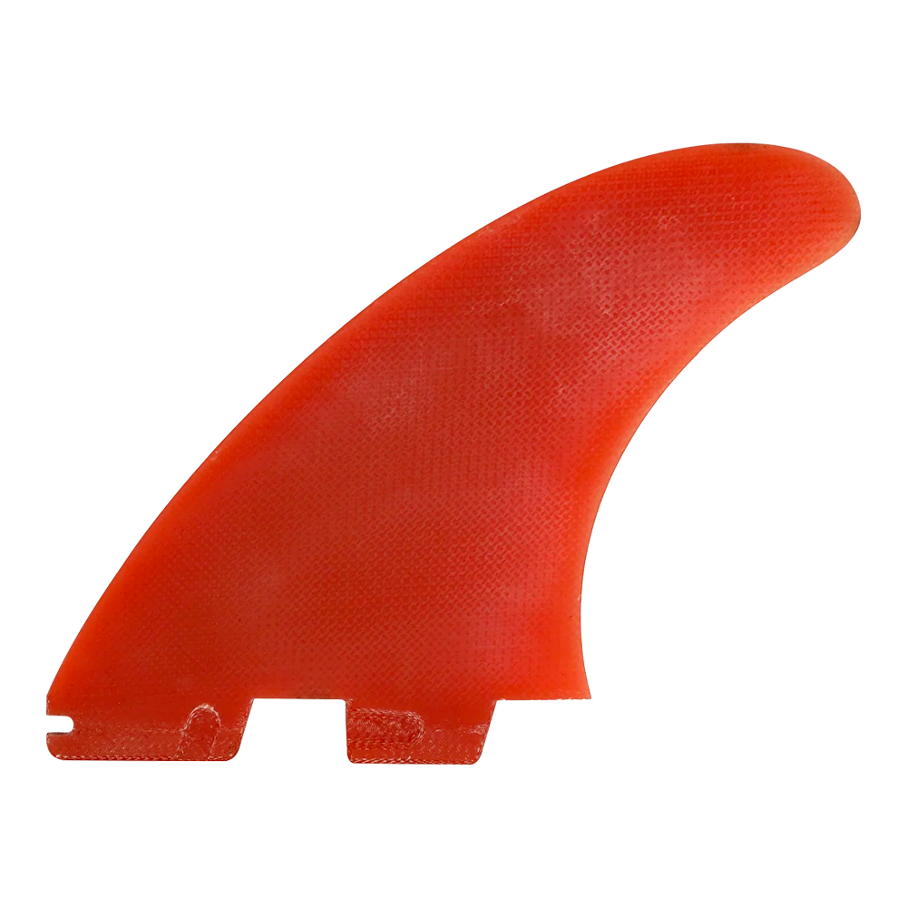 FCS II - Fins Thrusters - Mid carver Glass fiber Burnt orange Surf Hardware International