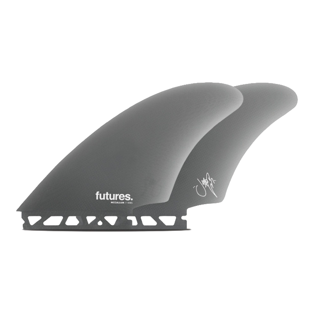 Futures - Ailerons Keels - McCallum Fibre de verre gris Viral surf