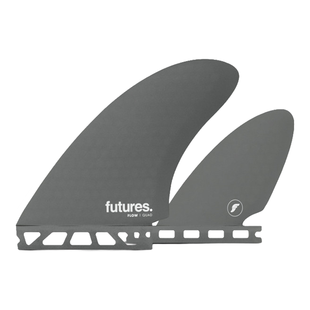 Futures - Ailerons Quad - Flow RTM Slate Honeycomb gris Viral surf