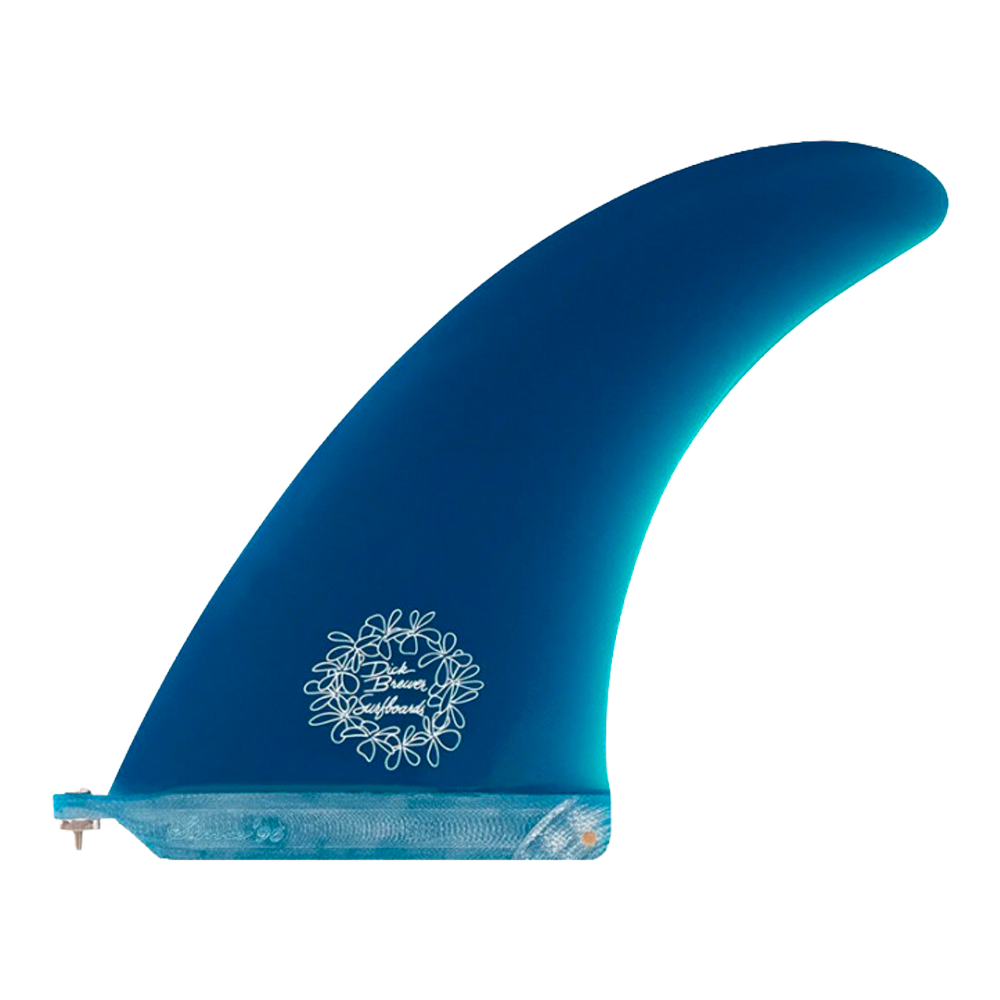 Futures - Ailerons Single - Brewer Fibre de verre 7.5" bleu Viral surf