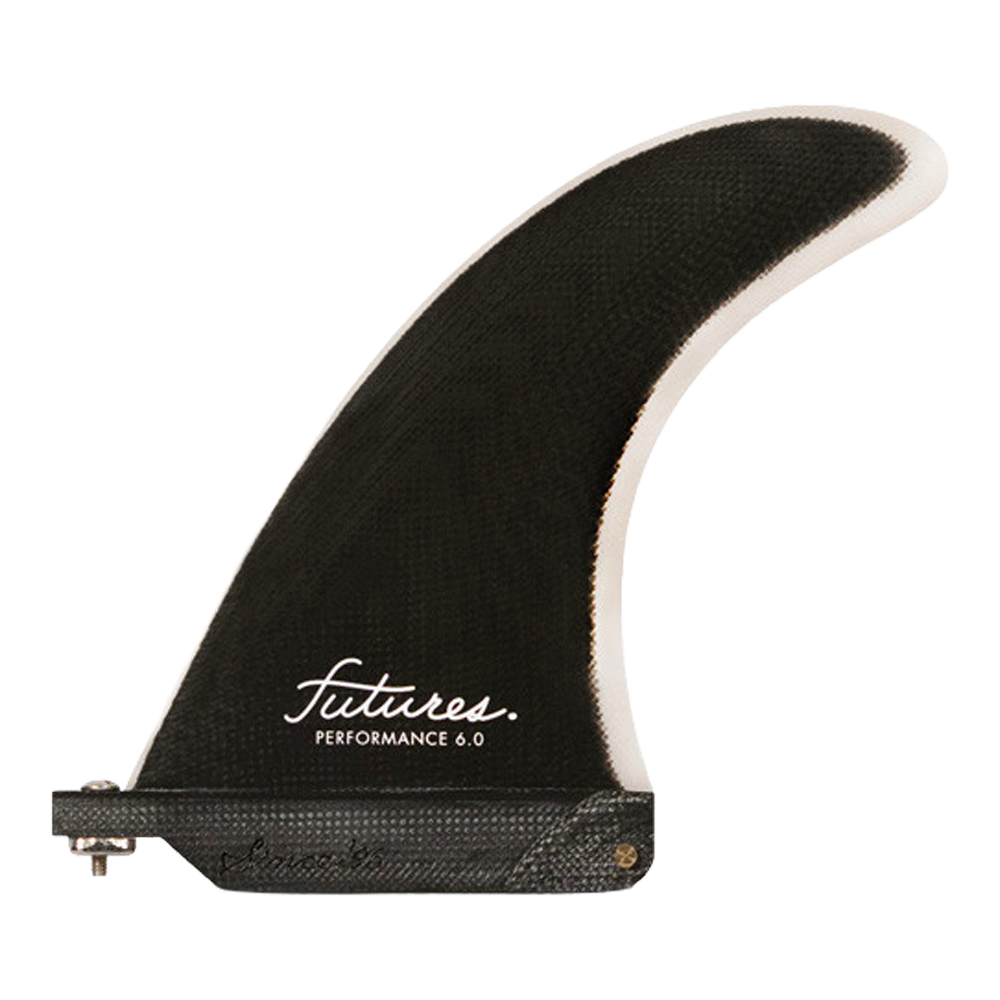 Futures - Ailerons Single - Performance Fibre de verre 6" noir Viral surf