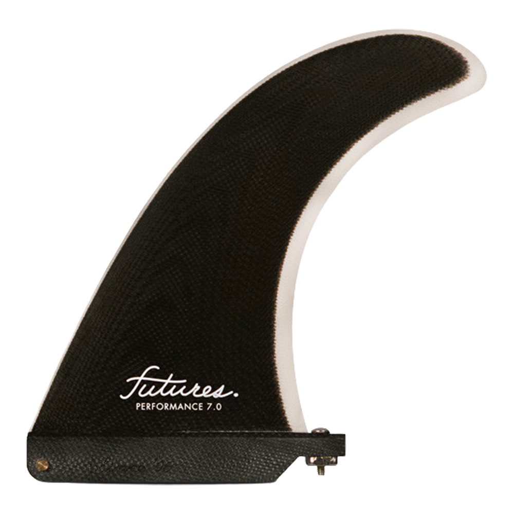 Futures - Ailerons Single - Performance Fibre de verre 7" noir Viral surf