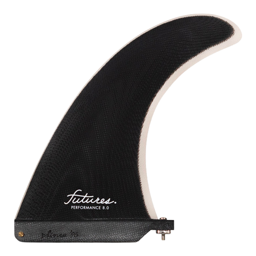 Futures - Ailerons Single - Performance Fibre de verre 8" noir Viral surf