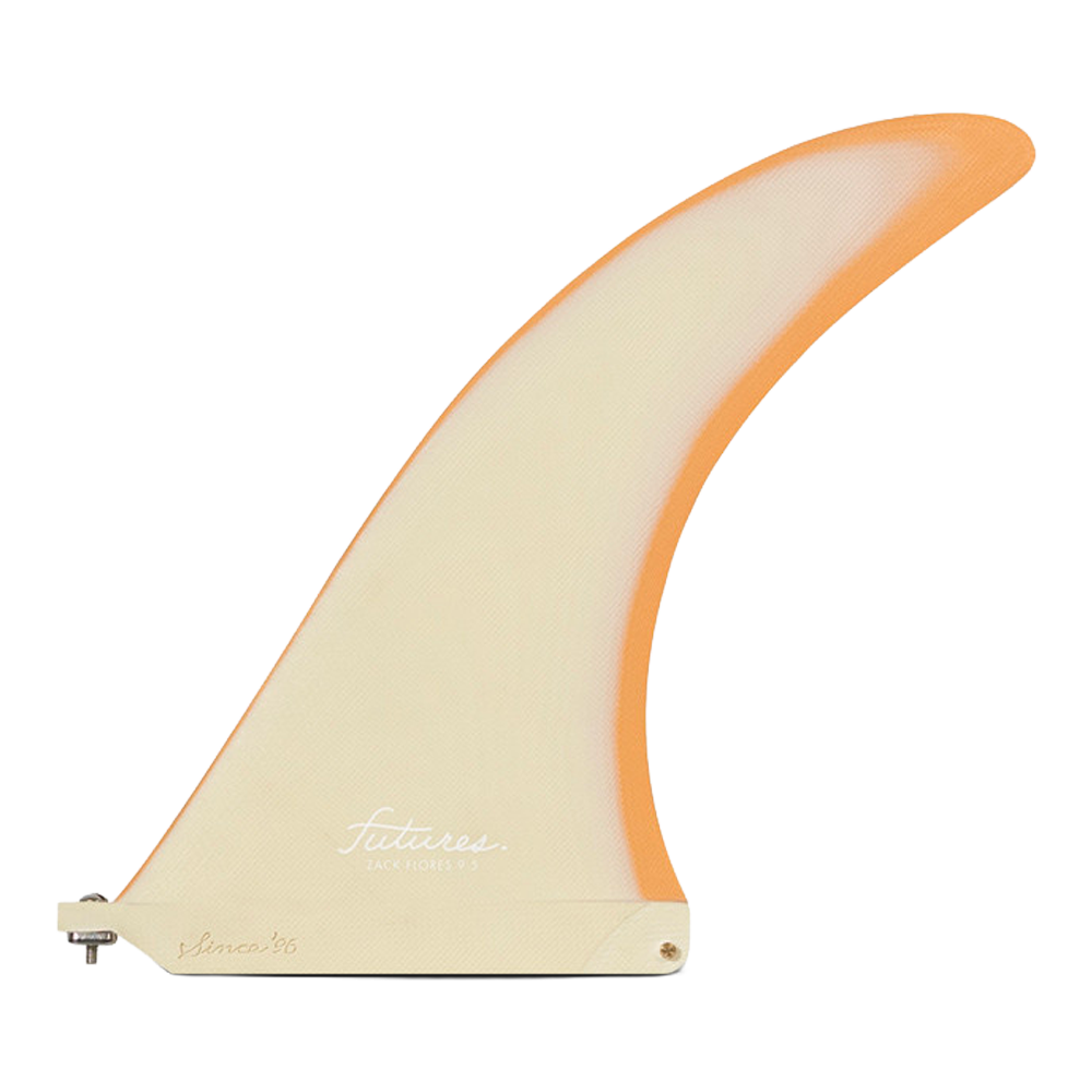 Futures - Ailerons Single - Zack Flores Fibre de verre 9.5" orange Viral surf