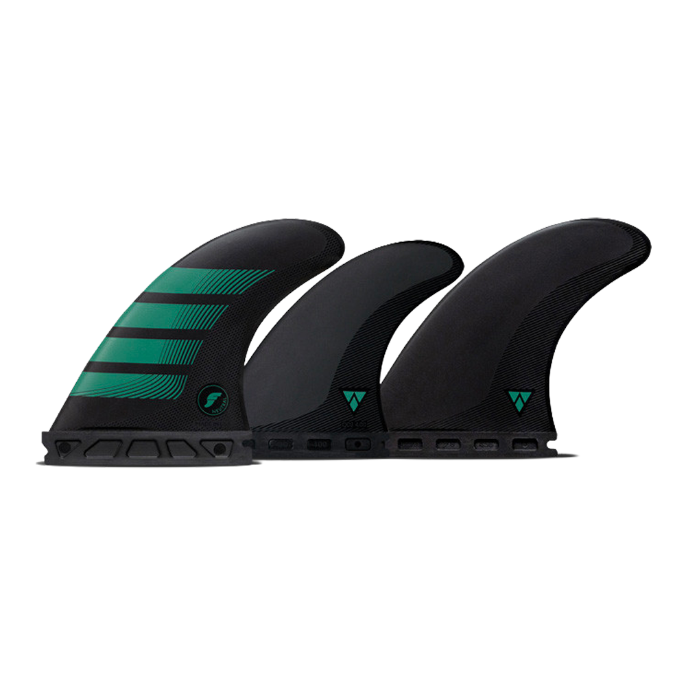 Futures - Ailerons Tri-quad - F6 alpha series Carbon noir Viral surf