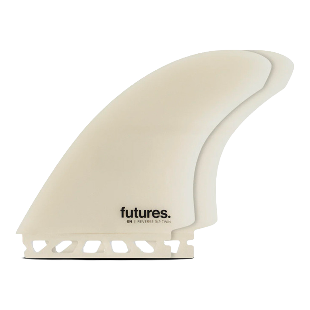 Futures - Ailerons Twins - EN 3/2 Reverse Fibre de verre blanc Viral surf