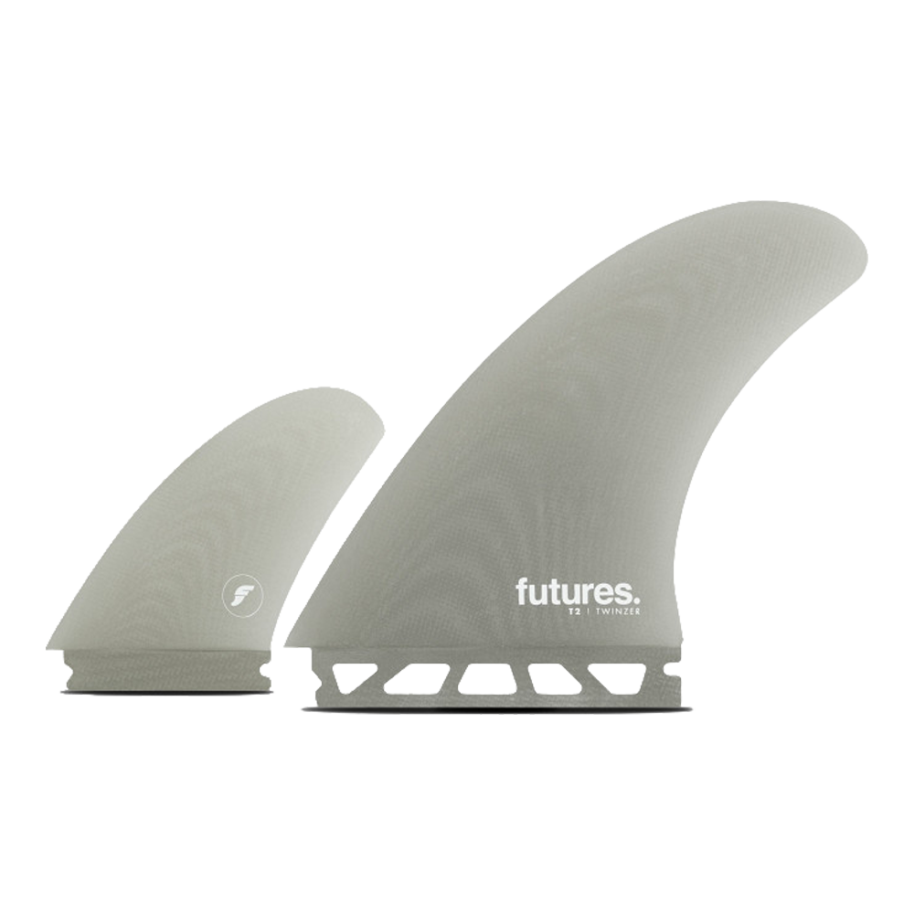 Futures - Ailerons twinzer - Dérives T2 9 deg gris Viral surf