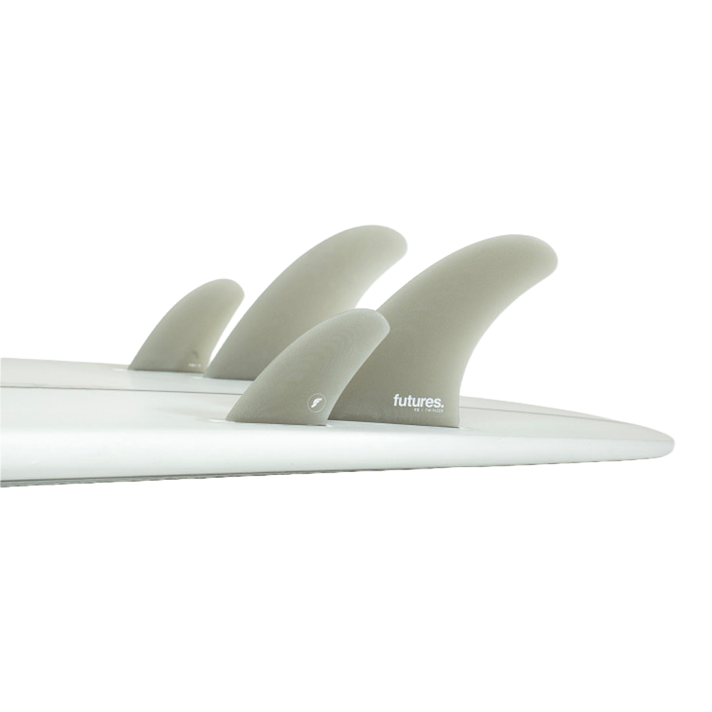 Futures - Ailerons twinzer - Dérives T2 9 deg gris Viral surf