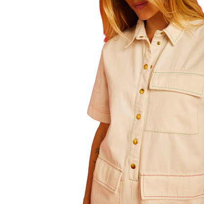 Graine - Combinaisons / Combishorts Femme - Étreinte Rose