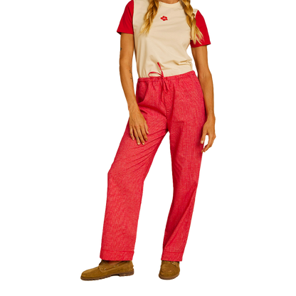 Graine - Pantalons Femme - Aurore Rouge